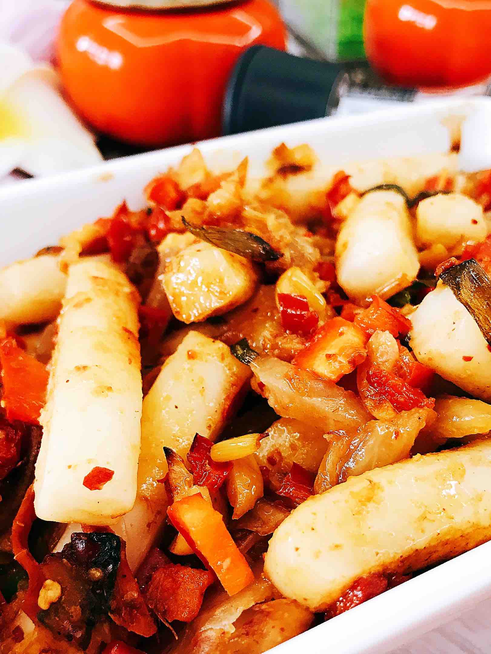 豬皮泡菜烤年糕的做法-酸辣味烤菜譜