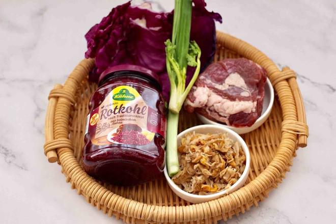 手工紅椰菜扇貝餃子的做法-家常味煮菜譜