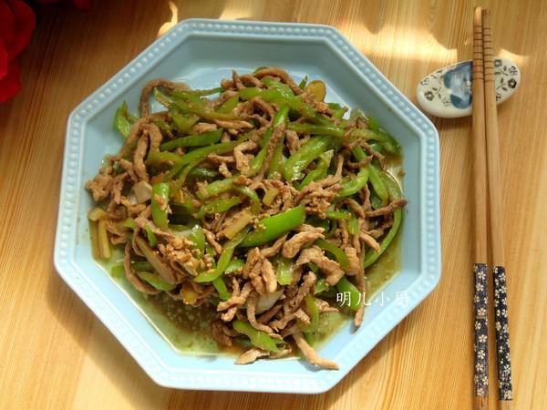 青椒炒肉絲的做法-家常味炒菜譜