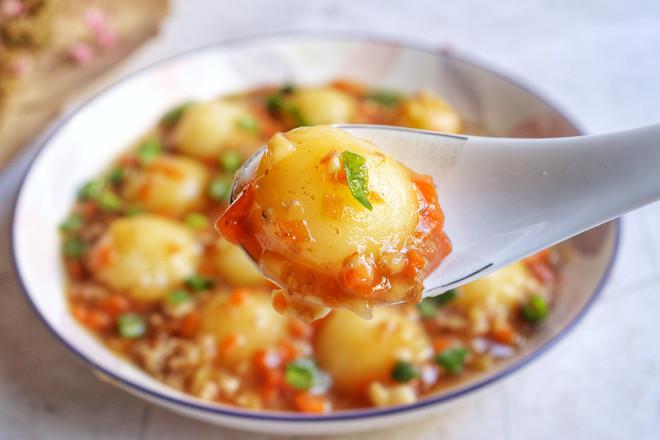 水晶土豆丸子的做法-家常味蒸菜譜