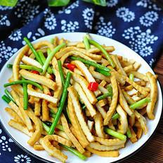 蒜苔炒豆干的做法-家常味炒菜譜