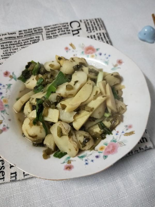 雪菜冬筍炒馬蹄的做法-咸鮮味炒菜譜