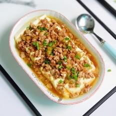 肉末榨菜蒸豆腐的做法-家常味蒸菜譜