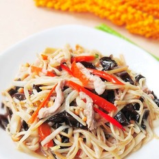 金針菇黑木耳炒肉絲的做法-咸鮮味炒菜譜