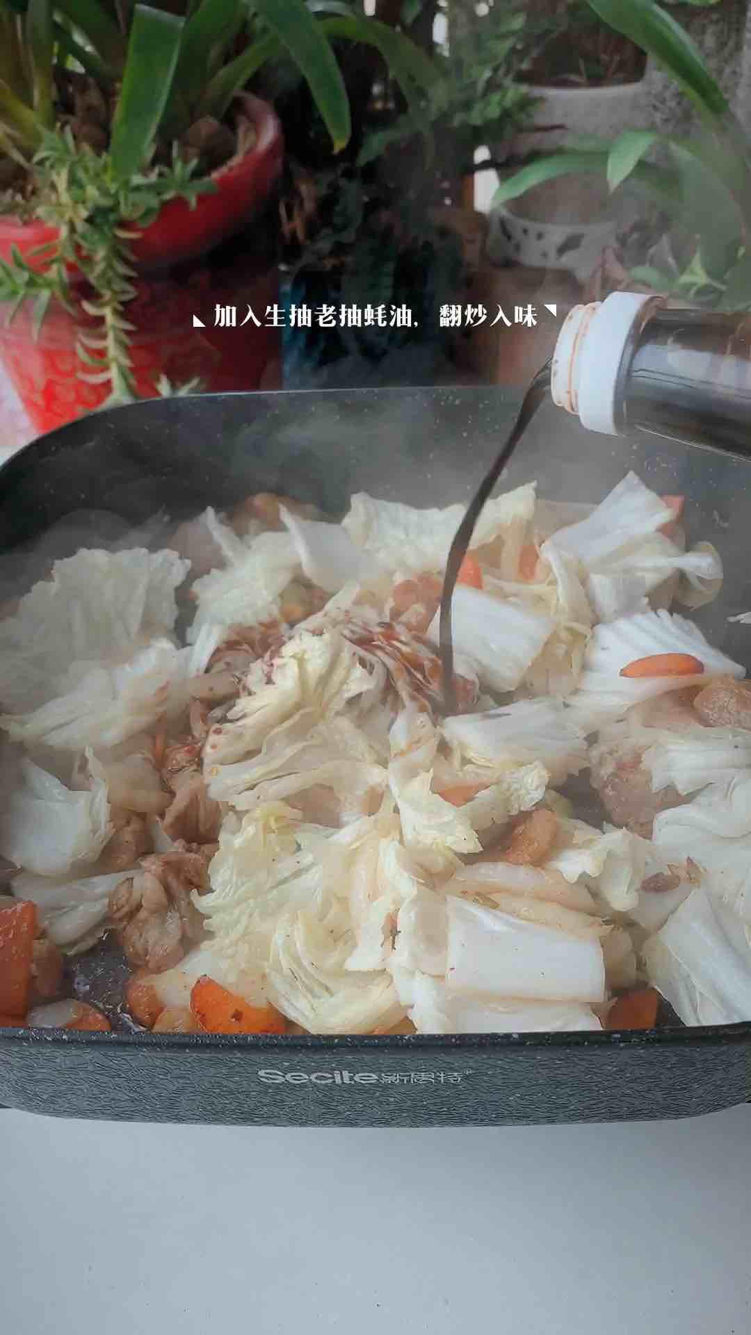 白菜粉皮五花肉的做法-咸鮮味燉菜譜