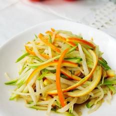 橙子皮拌青蘿卜絲的做法-家常味拌菜譜