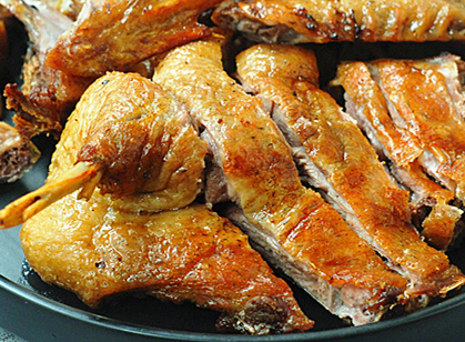 不用油做烤鴨的做法-家常味炸菜譜