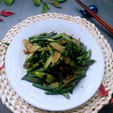 爆炒紅菜苔的做法-咸鮮味炒菜譜