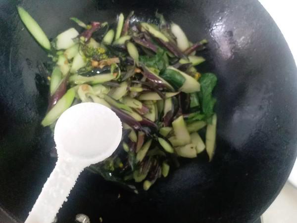 爆炒紅菜苔的做法-咸鮮味炒菜譜