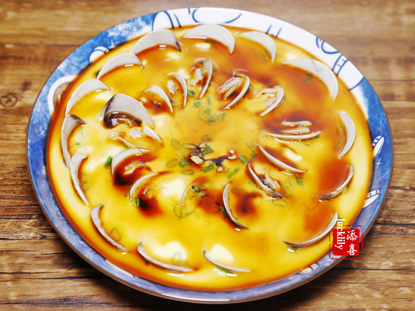 【添喜的廚房】蛤蜊蒸蛋的做法-咸鮮味蒸菜譜