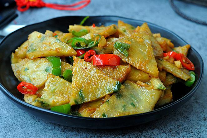 香辣紅薯皮的做法-香辣味煎菜譜