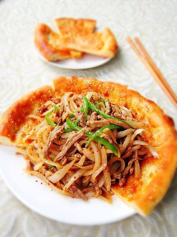 馕包皮芽子炒肉的做法-家常味炒菜譜