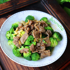 牛肉炒西蘭花的做法-家常味炒菜譜