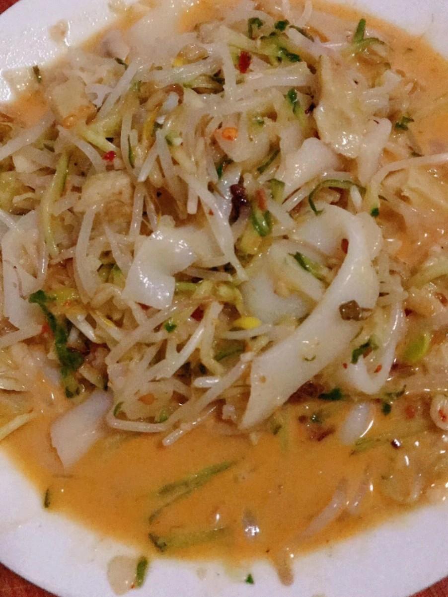 自制涼皮，的做法-麻辣味拌菜譜