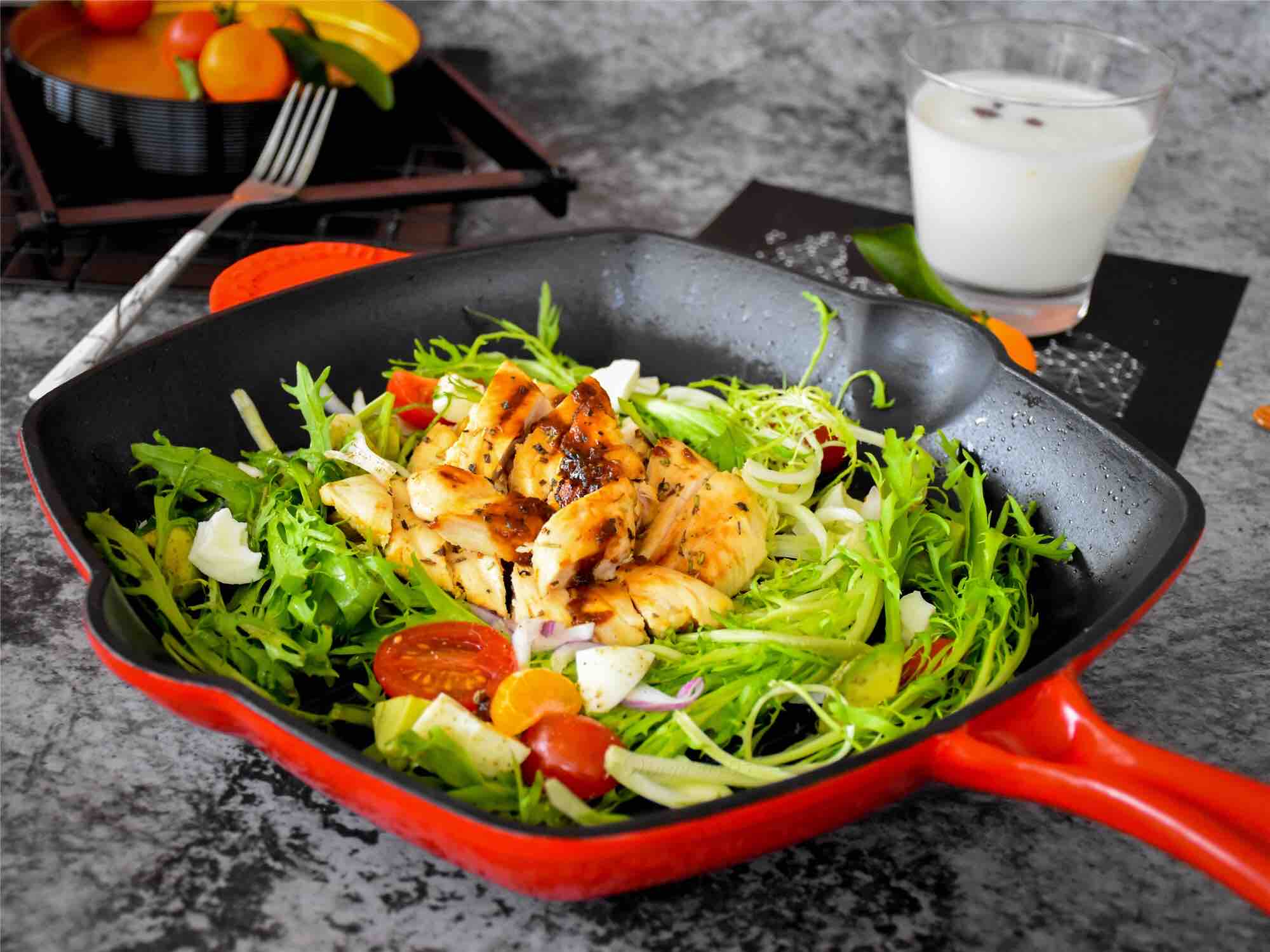 橙香雞胸肉的做法-黑椒味煎菜譜