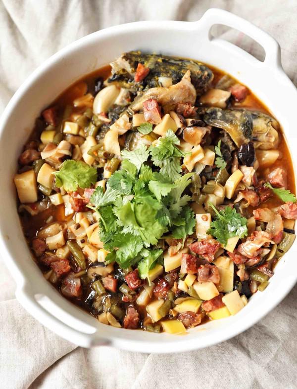 酸豆角筍丁臘肉燒昂刺魚的做法-咸鮮味燒菜譜-易網健康養生網 酸豆角筍丁臘肉燒昂刺魚的做法-咸鮮味燒菜譜