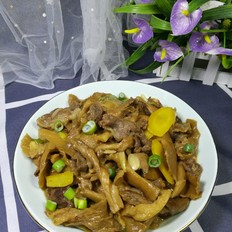 鳳尾菇炒肉的做法-家常味炒菜譜
