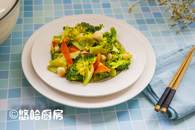 干貝炒西藍花的做法-家常味炒菜譜-易網健康養生網 干貝炒西藍花的做法-家常味炒菜譜