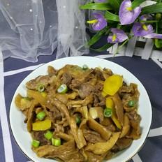 鳳尾菇炒肉的做法-家常味炒菜譜