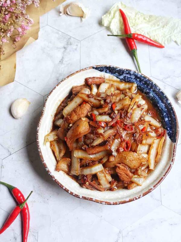 白菜幫炒肉的做法-香辣味炒菜譜