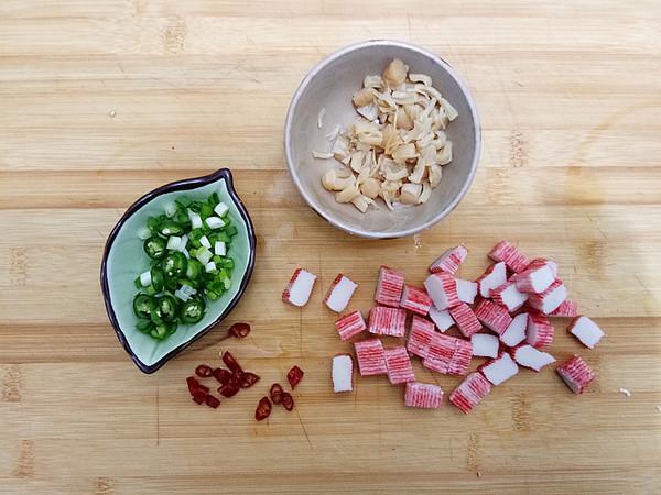 蟹肉棒蒸豆腐的做法-咸鮮味蒸菜譜
