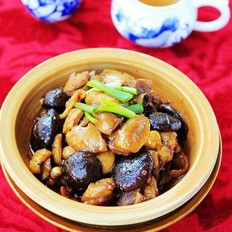 墨魚干燒雞的做法-家常味燒菜譜