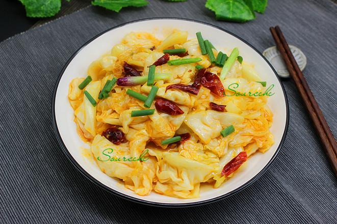 干鍋包菜的做法-麻辣味炒菜譜-易網健康養生網 干鍋包菜的做法-麻辣味炒菜譜