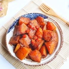 醬燒南瓜的做法-家常味燜菜譜