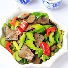 芹菜炒豬肝的做法-家常味炒菜譜
