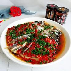 鴻運當頭 剁椒魚頭的做法-香辣味蒸菜譜
