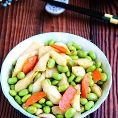 茭白炒毛豆子的做法-咸鮮味燒菜譜