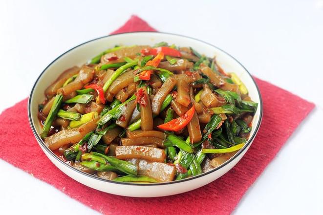 韭菜炒魔芋的做法-香辣味炒菜譜