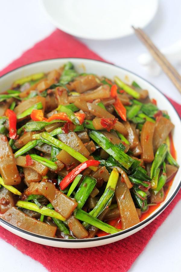 韭菜炒魔芋的做法-香辣味炒菜譜