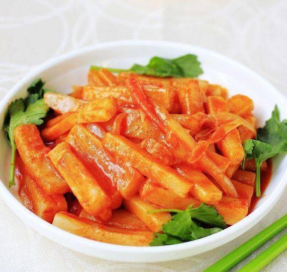 辣炒年糕的做法-酸甜味炒菜譜-易網(wǎng)健康養(yǎng)生網(wǎng) 辣炒年糕的做法-酸甜味炒菜譜