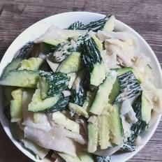 黃瓜拌涼皮。的做法-咸鮮味拌菜譜