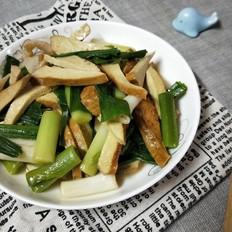 大蒜肉片炒豆腐干的做法-家常味炒菜譜
