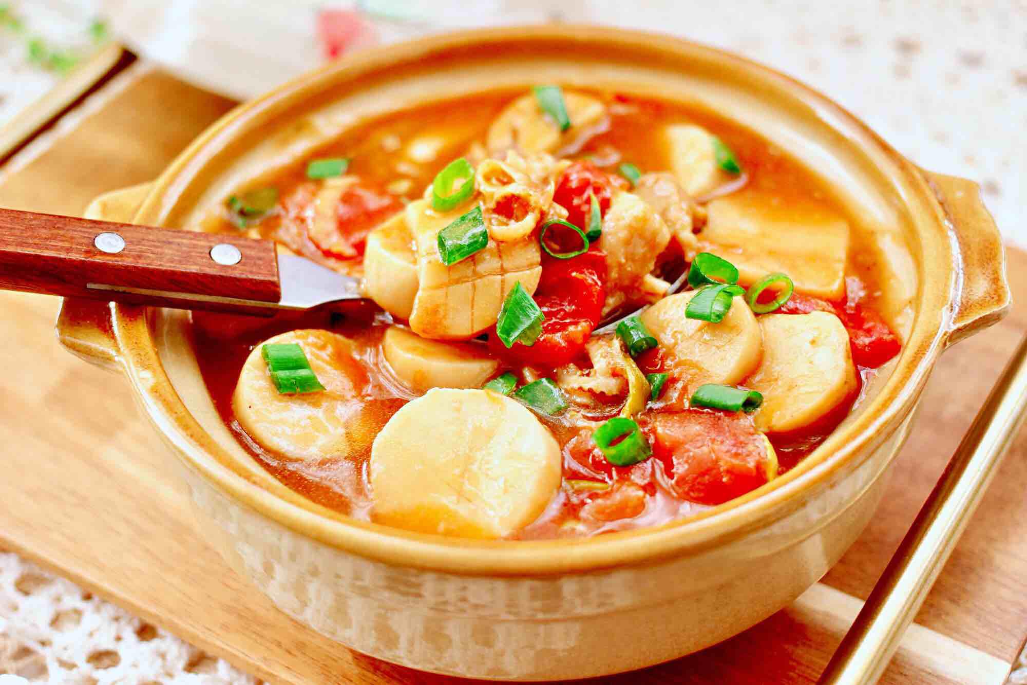 杏鮑菇扇貝花肉煲的做法-家常味燉菜譜-易網(wǎng)健康養(yǎng)生網(wǎng) 杏鮑菇扇貝花肉煲的做法-家常味燉菜譜