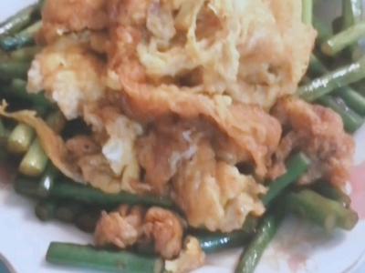 蒜苔雞蛋蓋帽的做法-咸鮮味炒菜譜