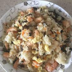簡易版蝦仁雞蛋炒飯的做法-咸鮮味炒菜譜