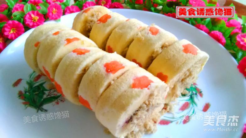 肉松紫薯蛋糕卷的做法-甜味烘焙菜譜-易網健康養生網 肉松紫薯蛋糕卷的做法-甜味烘焙菜譜