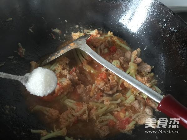 番茄炒菜花的做法-家常味炒菜譜