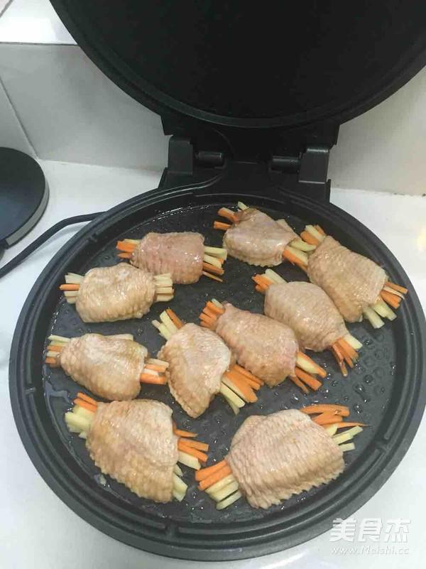 時蔬釀雞翅的做法-咸鮮味煎菜譜