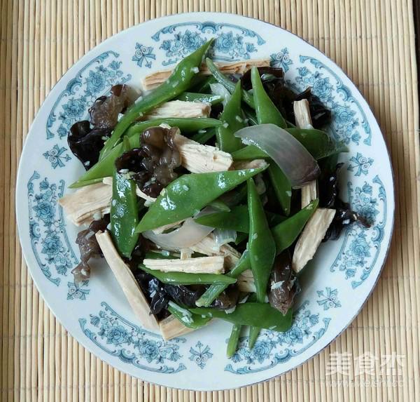 蒜香扁豆木耳腐竹拌菜的做法-咸鮮味拌菜譜
