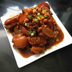 黃豆燉豬蹄/高壓鍋版的做法-五香味燉菜譜