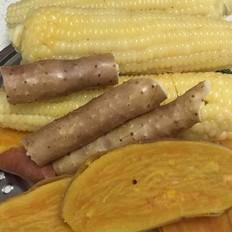 蒸玉米地瓜山藥的做法-其它口味蒸菜譜