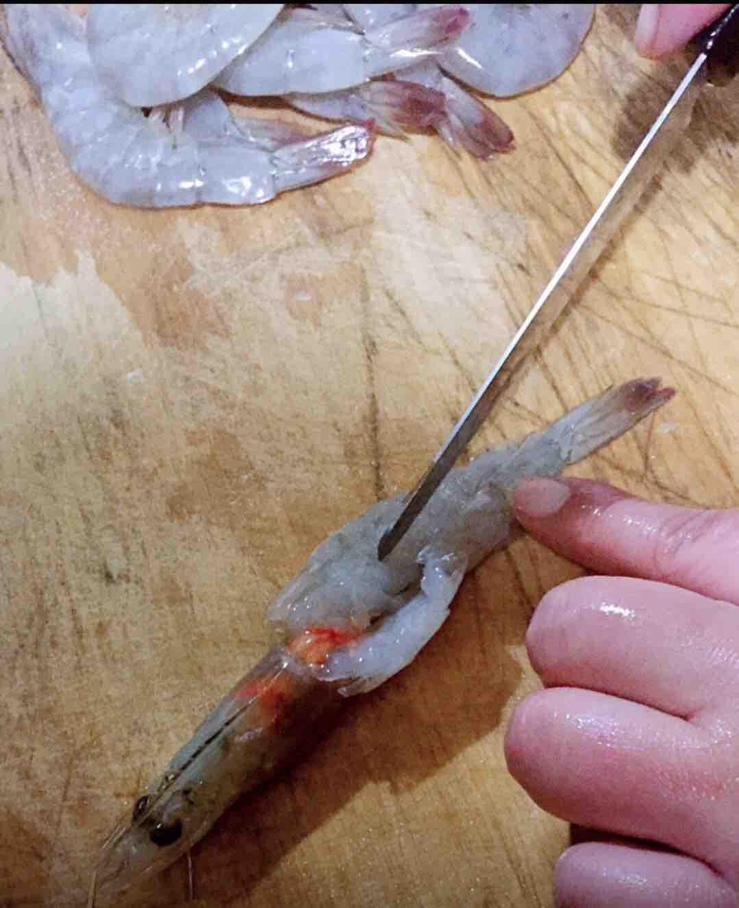 蒜蓉海蝦蒸金針菇的做法-家常味蒸菜譜