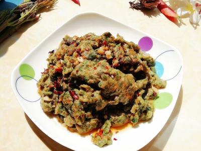 刺嫩芽煎蛋的做法-香辣味煎菜譜