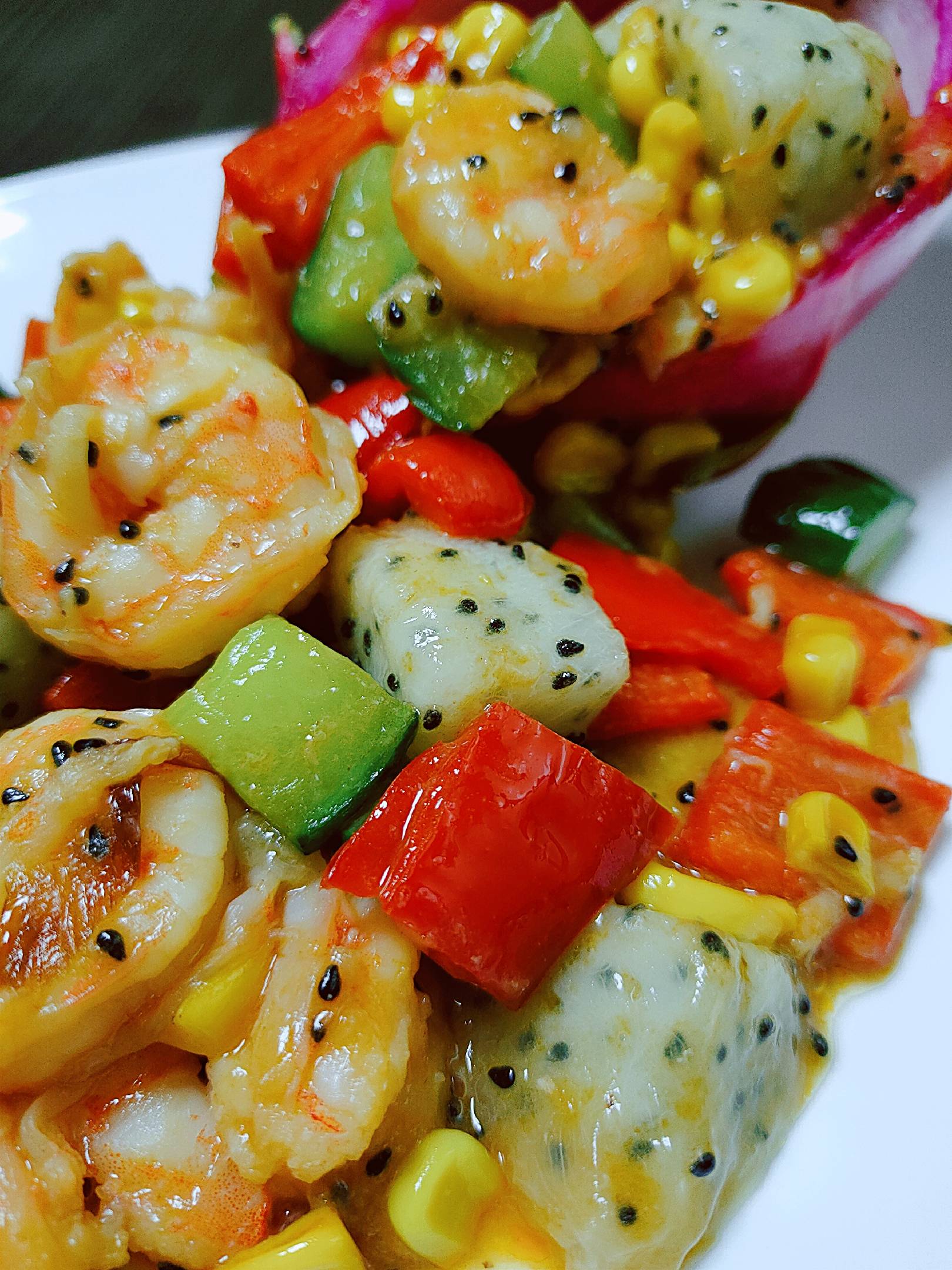 五彩繽紛火龍果的做法-果味炒菜譜-易網健康養生網 五彩繽紛火龍果的做法-果味炒菜譜