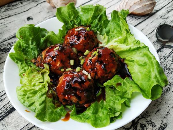 沒有豬肉的株肉獅子頭的做法-醬香味燉菜譜