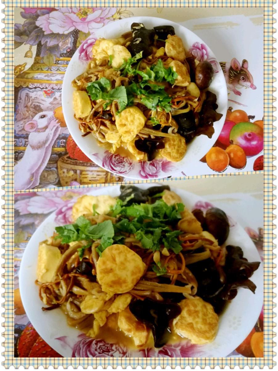 菌菇玉子豆腐的做法-其它口味燒菜譜